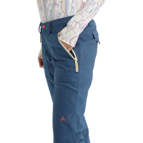 Burton Vida Stretch Denim Snowboarding/Ski Pants - Picture 4 of 16